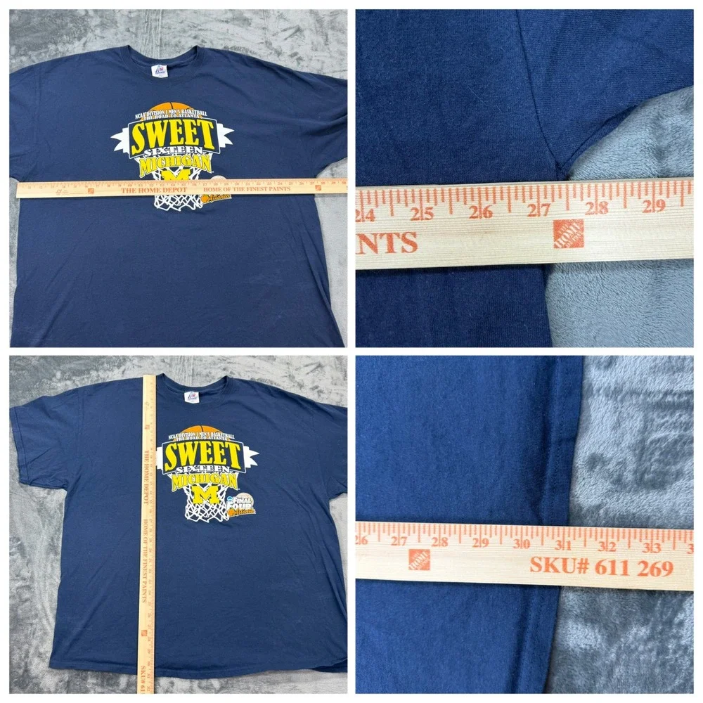 Michigan Wolverines 2013 Sweet Sixteen Shirt Mens 3XL Navy Blue NCAA Basketball - Picture 2 of 5